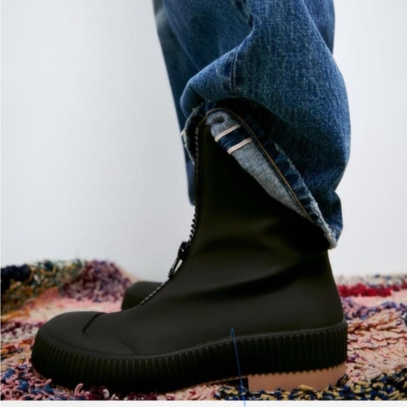 Zara Black Men\'s Rain Boots main image 5